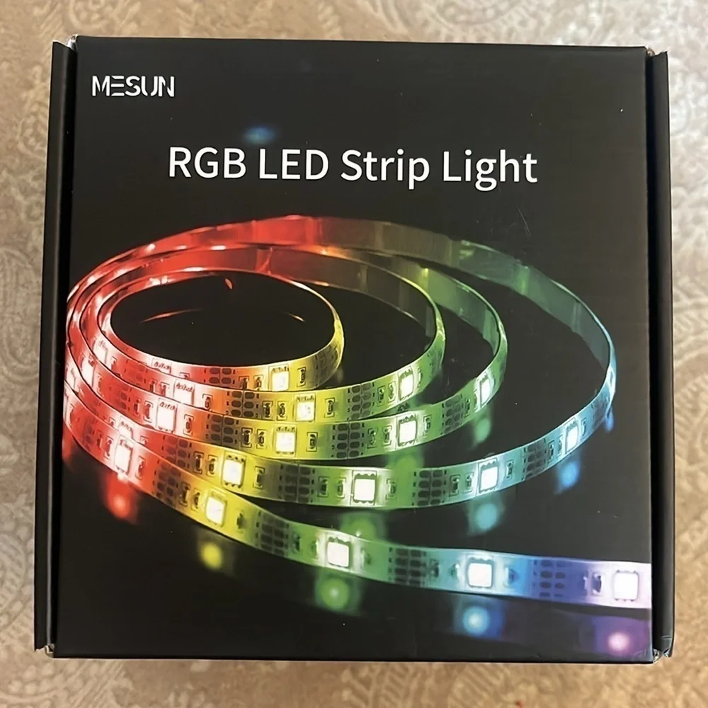 Brand New RGB LED Strip Lights Color Changing 32.8' 10m Remote 3M Adhesive Clips